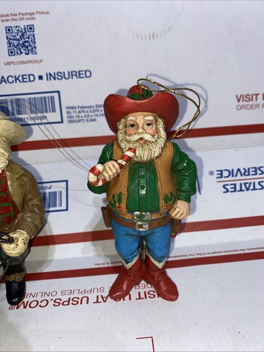 2 Vintage Western Weihnachten Weihnachtsschmuck - Bild 3 von 4