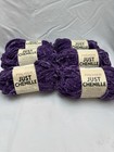 New ListingLot of 6 Skeins Premier Just Chenille Super Bulky 6 Yarn Purple Iris