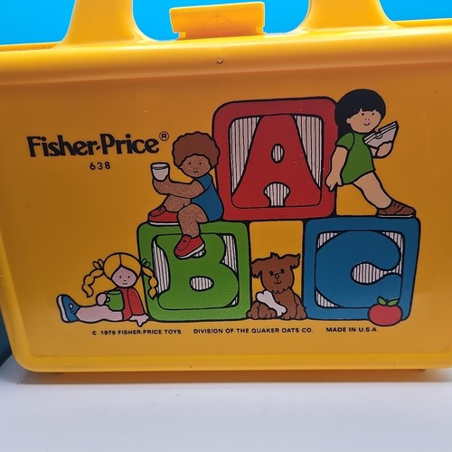 Fiambrera vintage Fisher Price 1979 ABC #638 con termo escuela sopa para niños - Imagen 3 de 5