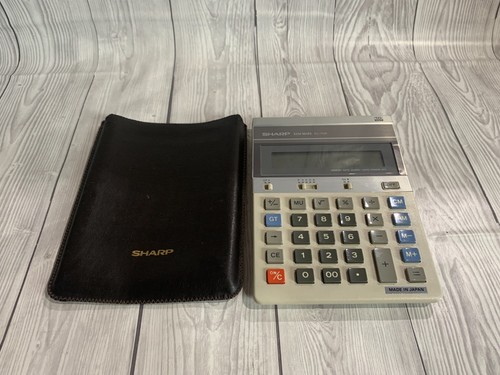 Sharp Desktop Calculator Elsi Mate EL-1138 With Slip Case Vintage Tested Working - Picture 1 of 15