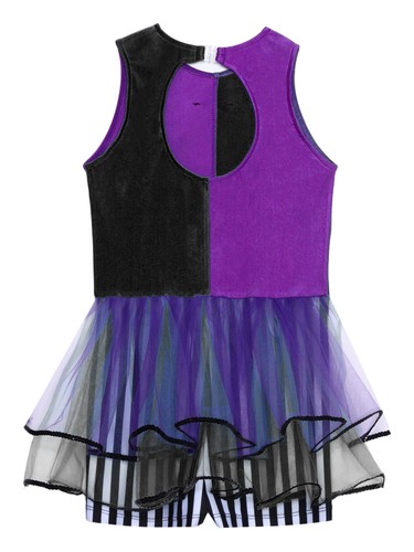 Niños Niñas Vestido Moderno Disfraz Cuadros Body Cuento de Hadas Ropa de Baile Escenario - Imagen 42 de 48