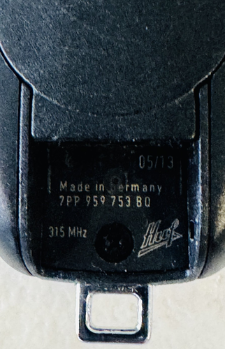 2013 Porsche Cayenne OEM Remote Key Fob 7PP959753BQ - Foto 4 di 4