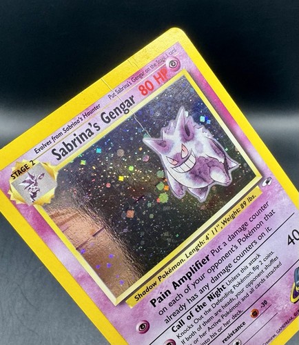 Sabrina’s Gengar 14/132 *SWIRL* Gym Heroes Holo Raro Vintage WOTC Pokemon TCG - Foto 9 di 12