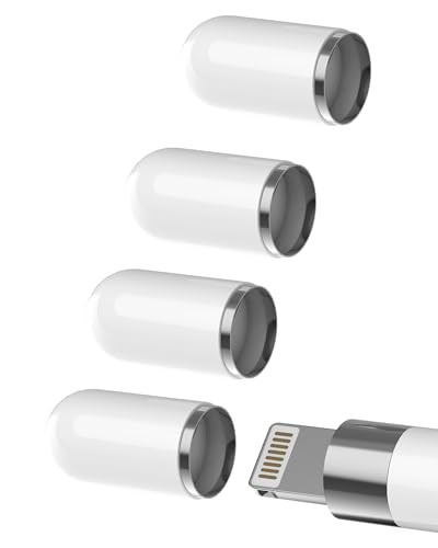 Apple(4 Pack) Top Magnetic Adapter 1st Generation Caps Accessories Pencil Cap - 第 4/8 張圖片