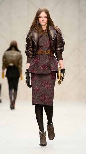 $4,995 RUNWAY Burberry Prorsum 4 6 38 Leather Down Bomber Jacket Women Lady Gift - Picture 2 of 9