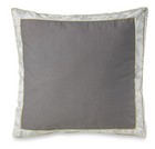 Euro Sham Square 26" X 26" Josie Gray Shades Gold Accent 100% Cotton BB&B