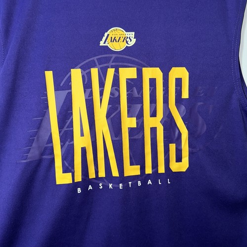 Los Angeles Lakers Unk Marke Herren Größe Large Ärmellos Dri-Fit T-Shirt Neu