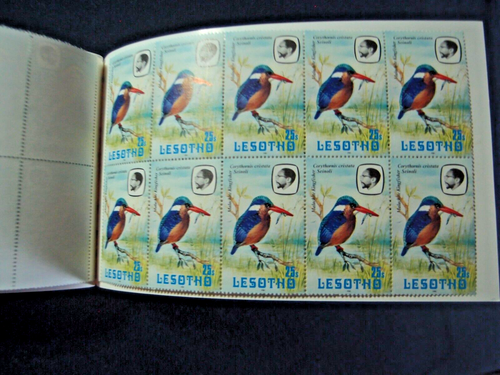 Lesotho Markenheftchen Vögel - 1981 - booklet birds SG SB1 - postfrisch - Bild 5 von 5