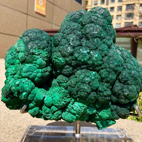 10.8LB Natural Super beautiful Malachite Cat Eye Cluster/Rough quartz Minera - 第 16/16 張圖片