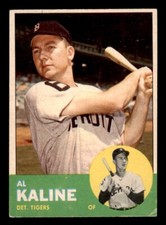 1963 Topps Baseball #25 Al Kaline VG *e3