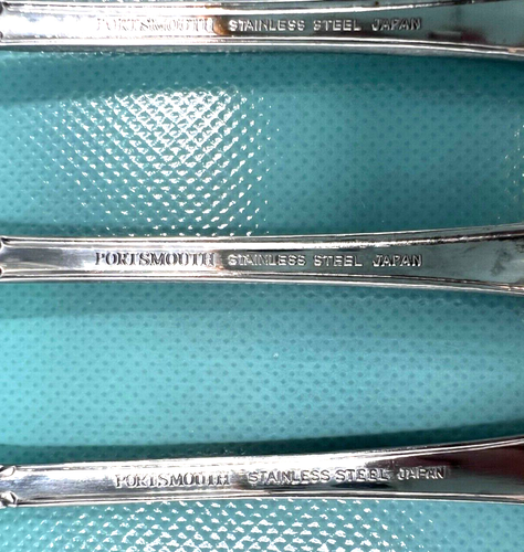 Set Of 4 Wallace Portsmouth Stainless Steel Flatware IceTea Spoons 7.75" Approx - Picture 6 of 7