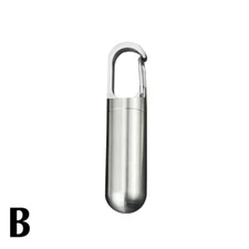 Titanium EDC Pill Bottle Box-Case Waterproof Medicine Storage Container Ke NICE