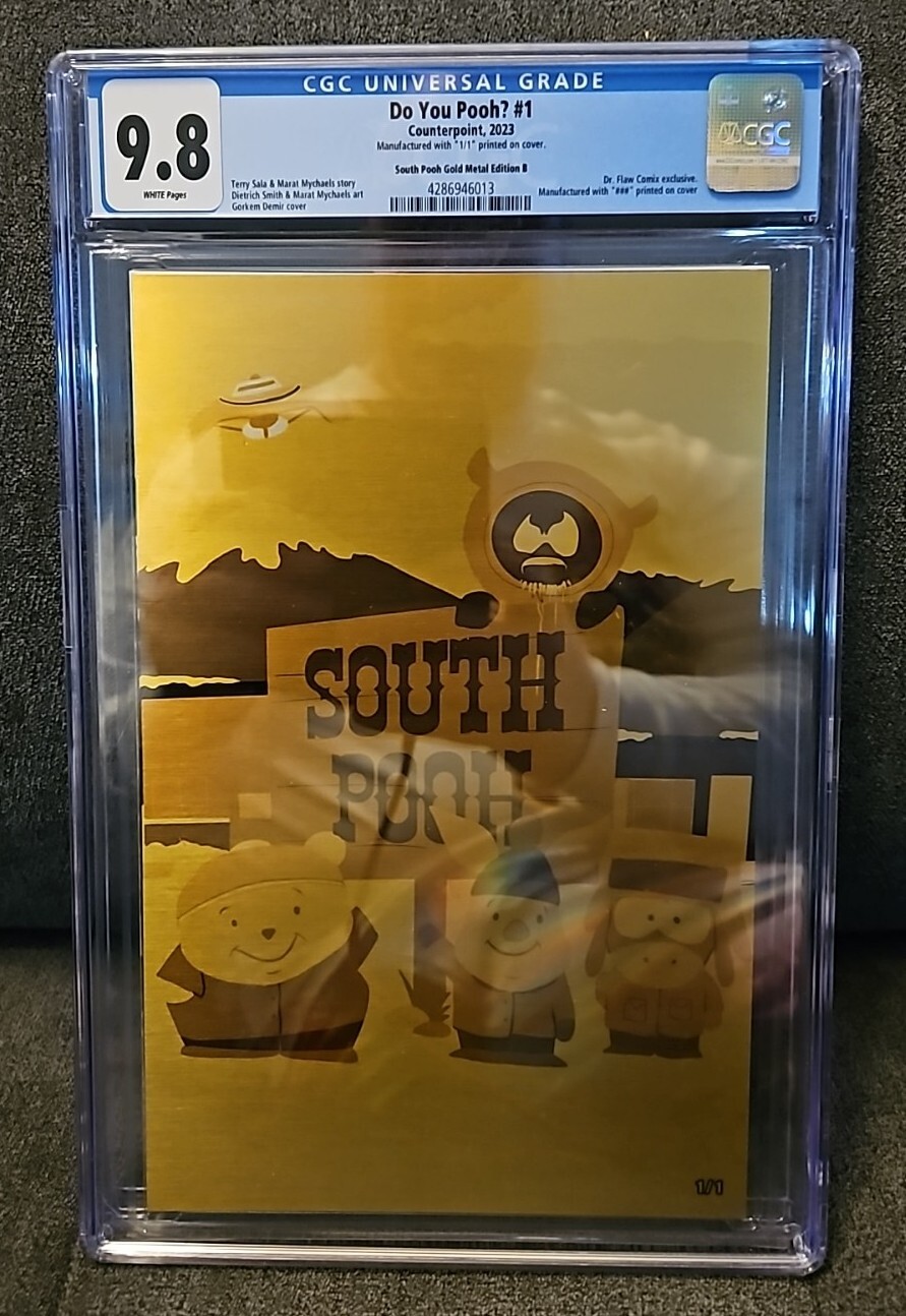 Do You Pooh? #1 Counterpoint, 2023  1/1 South Park Gold Metal Edition B CGC 9.8