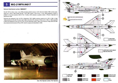 jbr72007/ JBr Decals - MiG-21MFN NATO Fishbeds - Type History - Decals - 1/72 - Picture 2 of 3