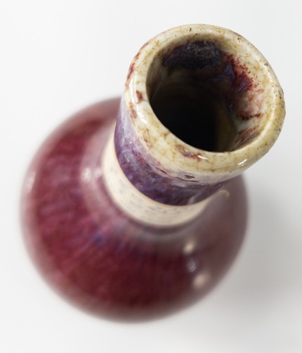 Antique Chinese Miniature 17th Century Flambe Oxblood Sang-de-Boeuf Vase - Picture 9 of 12