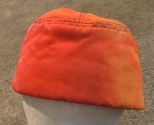 Hunter Blaze Orange Ear Flap Hunting Hat Nylon Cap size L Thinsulate Made USA - 第 6/8 張圖片