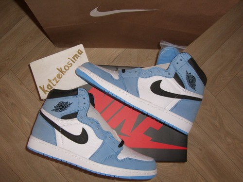 New NIKE AIR JORDAN 1 HIGH OG "University Blue" 46 US 12 AJ chicago unc ts 3 4 5 - Bild 5 von 18
