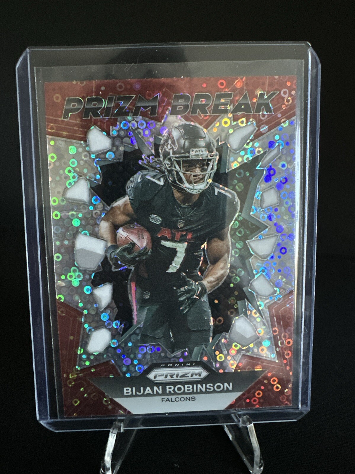 2023 Prizm No Huddle Prizm Break #PB-8 Bijan Robinson (RC) Falcons Rookie