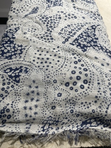 Sciarpa scialle blu e bianco Gap cotone/lana prezzo consigliato 49€ nuova con etichetta - Foto 8 di 9