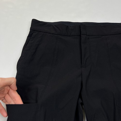 Pantaloni skinny Athleta neri nylon elasticizzato Wander Stash vita media taglia 4 - Foto 5 di 6