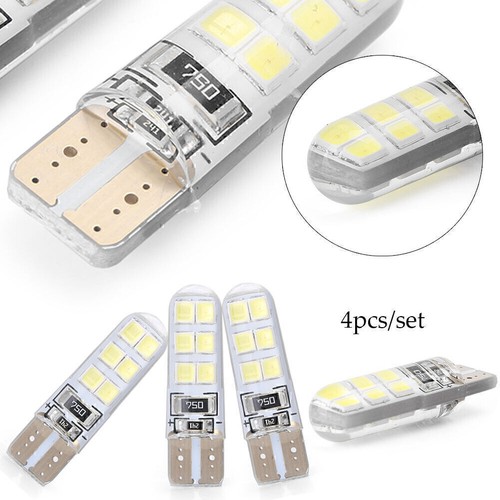 Luci LED T10 12SMD 12V 2835 W5W Canbus fanale posteriore luci di backup lampadine 4pz - Foto 2 di 11