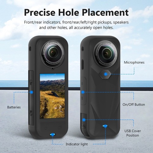 Kit d'accessoires housse étui bâton selfie étanche sous-marin pour Insta360 X5 - Photo 4 sur 91