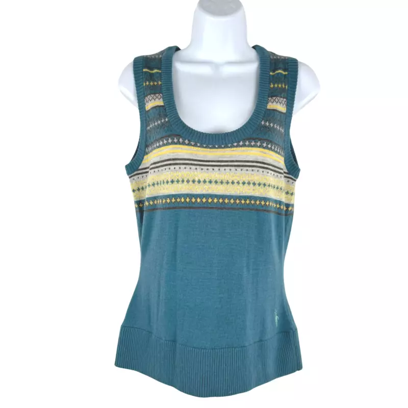smartwool sweater vest fair isle merino wool sweater