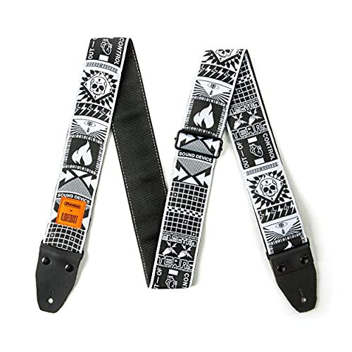 Jim Dunlop I Love Dust Out of Control Guitar Strap (ILD10) - Picture 2 of 3
