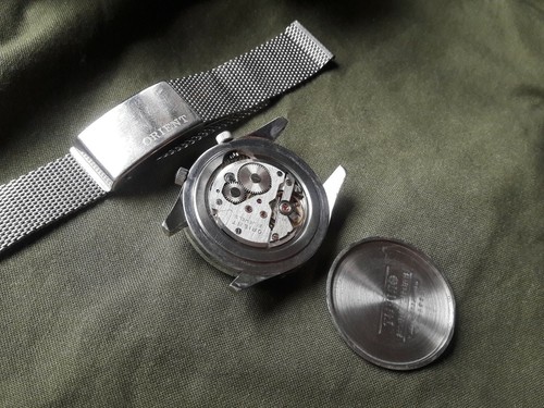 W! VRare ORIENT MULTI YEAR CALENDAR All Steel Wristwatch College Olympia Men UHR - Picture 5 of 6