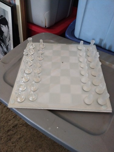 Glass Chess & Checkers Set Premier Edition - Picture 3 of 4