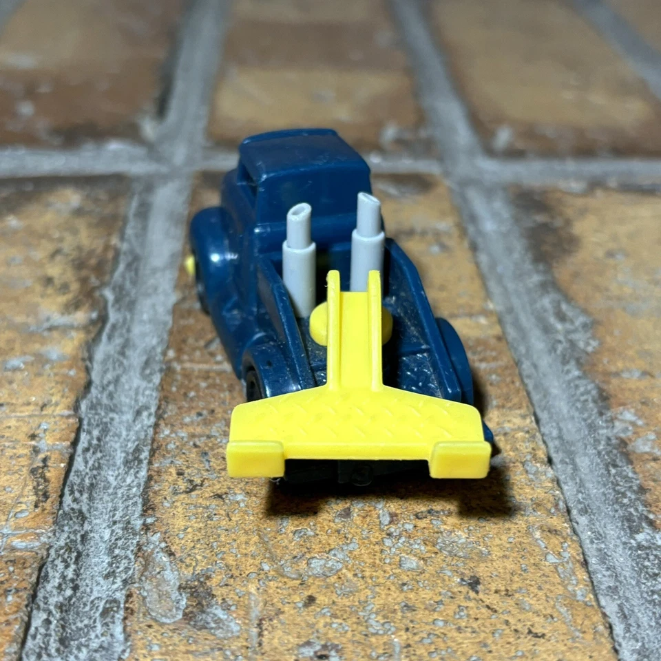 Camión de remolque fundido a presión amarillo azul oscuro 1994 Hot Wheels 1:64 ✅ Mattel Inc. Foto 4 de 4