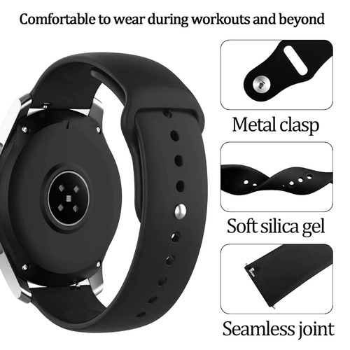 Silicone Smart Watch Strap Band Compatible With Samsung Gear Sport - Picture 17 of 56