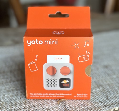 Yoto Mini Haz Tu Propia Tarjeta Niños Bluetooth Reproductor de Audio Portátil NUEVO En Caja