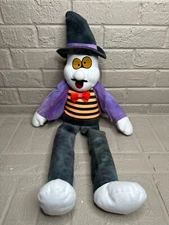 Vintage STUFFINS 1997 GHOST Halloween Hanging 24" Plush Tie Dyed Stuffed Animal