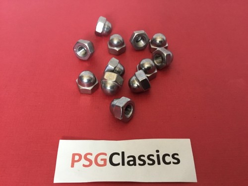 5/16 Zoll UNF Kuppelmuttern Edelstahl Norton BSA Triumph Harley Davidson Verriegelung - Bild 1 von 8