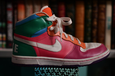 nike high top multicolor