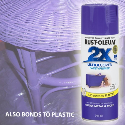Rust-Oleum 2X Ultra Cover Spray Paint + Primer Gloss Satin Flat Double Coverage - Picture 11 of 53