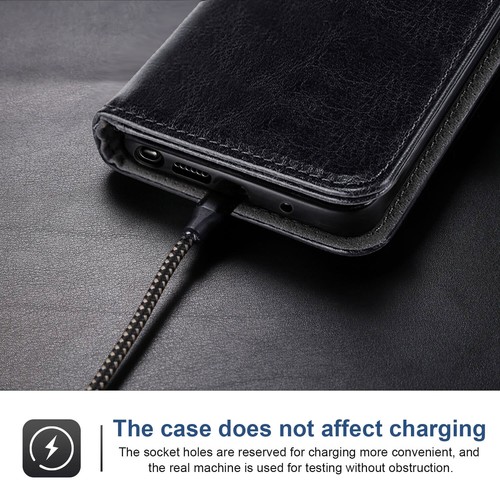 Samsung Galaxy S24 S23 S22 S21 Note20 S9 S8 Leather Flip Wallet Stand Case Cover - Picture 15 of 37