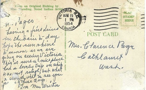 1950s *AMERICAN INDIAN* Vintage *JOKE POSTCARD* Good Cond *MANY KIDS* - Picture 2 of 2