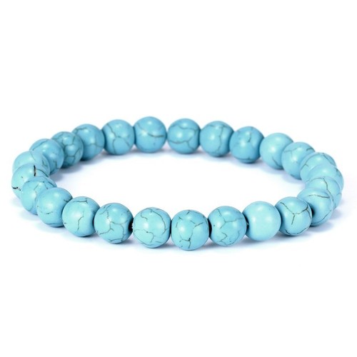 8mm Natural Stone Crown Tiger's Eye African Roar Round Beads Bracelet Bangle - Picture 18 of 30