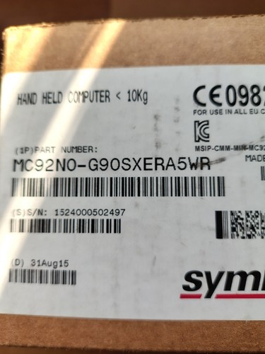 Zebra Motorola MC92N0-G90SXERA5WR win Mobile 6.5. Kuit completo New. fattura inc - Picture 3 of 6