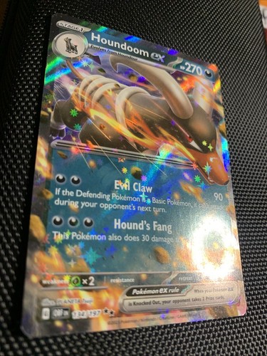 Pokemon TCG Houndoom EX 134/197 Obsidian Flames Double Rare NM/Mint - Picture 2 of 4