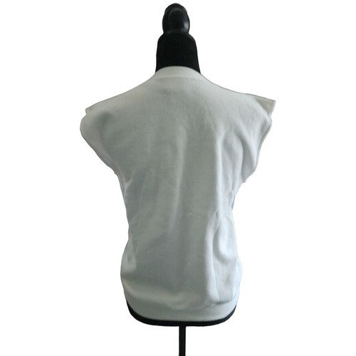 Vintage Walt Disney World kids white sleeveless crewneck sweatshirt w/ MIckey L - Picture 3 of 5