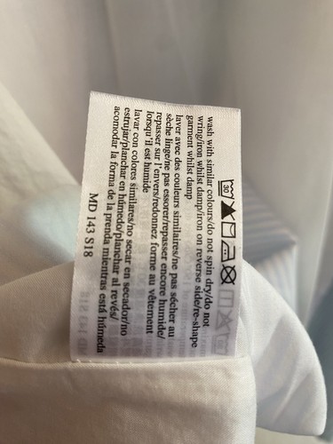 Vintage Laura Ashley Kleid UK Größe 12 rot weiß blau gestreift Pariser Zeichnungen - Bild 10 von 11