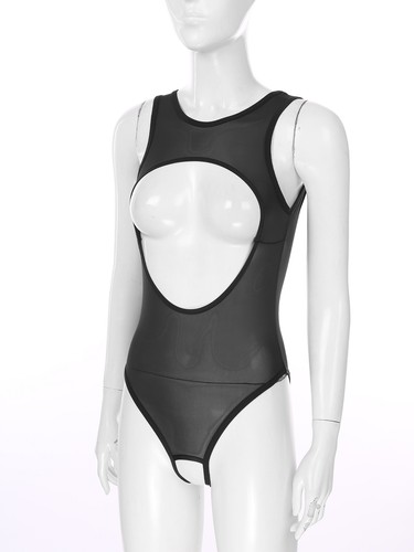 UK Womens High Cut Thong Leotard Bodysuit Lingerie One Piece Monokini Swimsuit - Picture 25 of 49