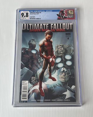Ultimate Fallout #4 CGC 9.8 1st Miles Morales Spiderman Spider-verse 2nd Print F