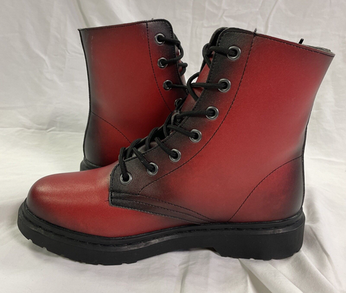 Rogue+Wolf Mood Blood Boots Vegan Leder Stiefel Schnürstiefel Herren 7,5 / Damen 9 Neu ohne Karton - Bild 10 von 17