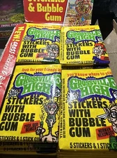 1986 Fleer Grossville High Stickers 1st Series One Trading Card Wax Pack