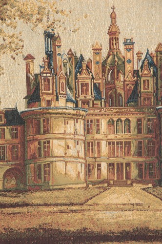 Chambord Castle Architecture Monument Belgian Tapestry Wall Art Hanging (New) - Picture 4 of 5