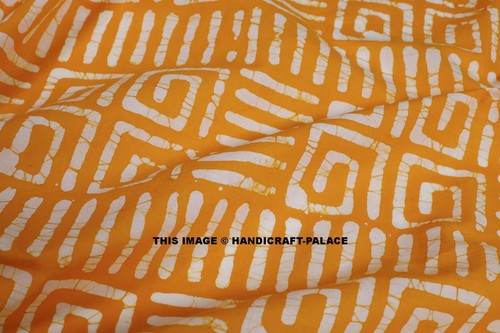 By 5 Yard length 44' Fabric Handmade block print Abstract Cotton Fabric Indian - Picture 4 of 16